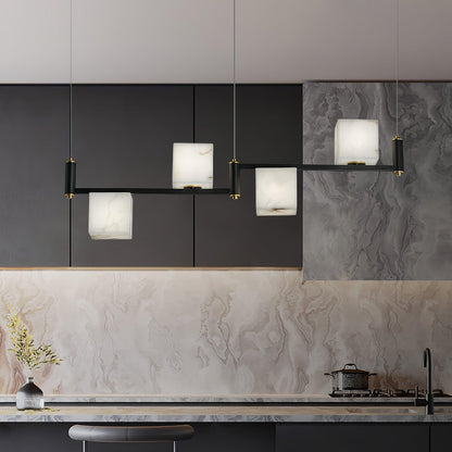 SCRIGNO Alabaster Box Chandelier