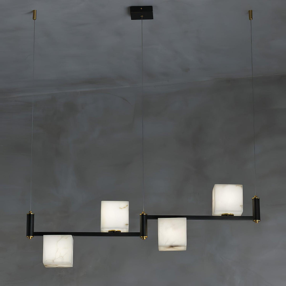 SCRIGNO Alabaster Box Chandelier