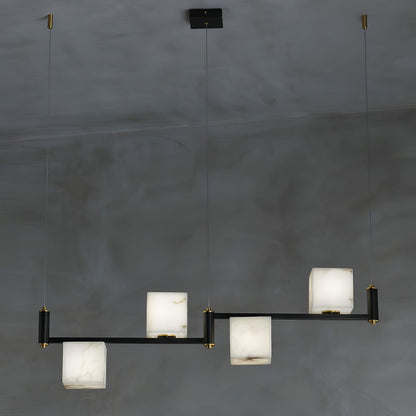 SCRIGNO Alabaster Box Chandelier