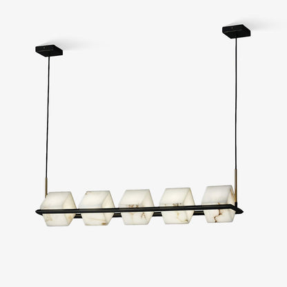 SCRIGNO Alabaster Box Chandelier