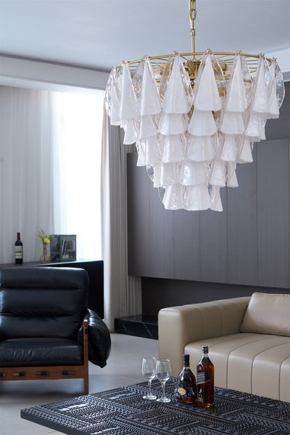 Aurora Petal Glass Chandelier