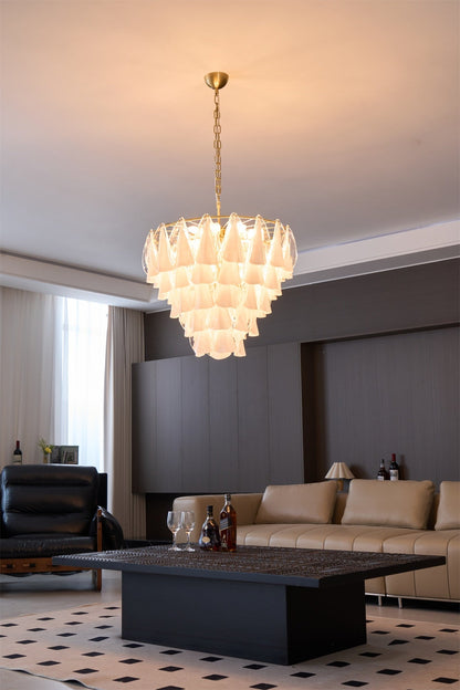 Aurora Petal Glass Chandelier