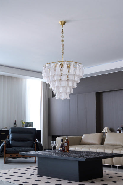Aurora Petal Glass Chandelier
