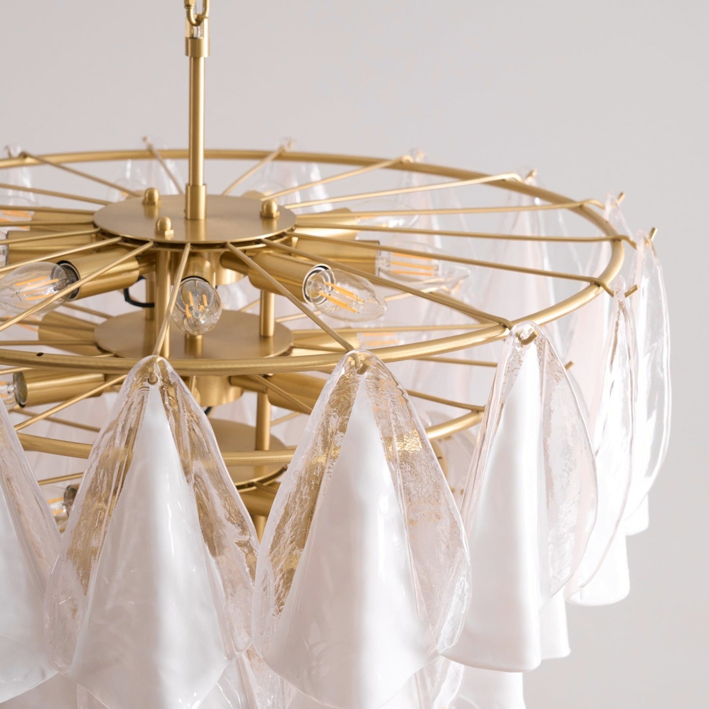 Aurora Petal Glass Chandelier