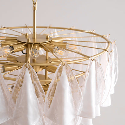 Aurora Petal Glass Chandelier