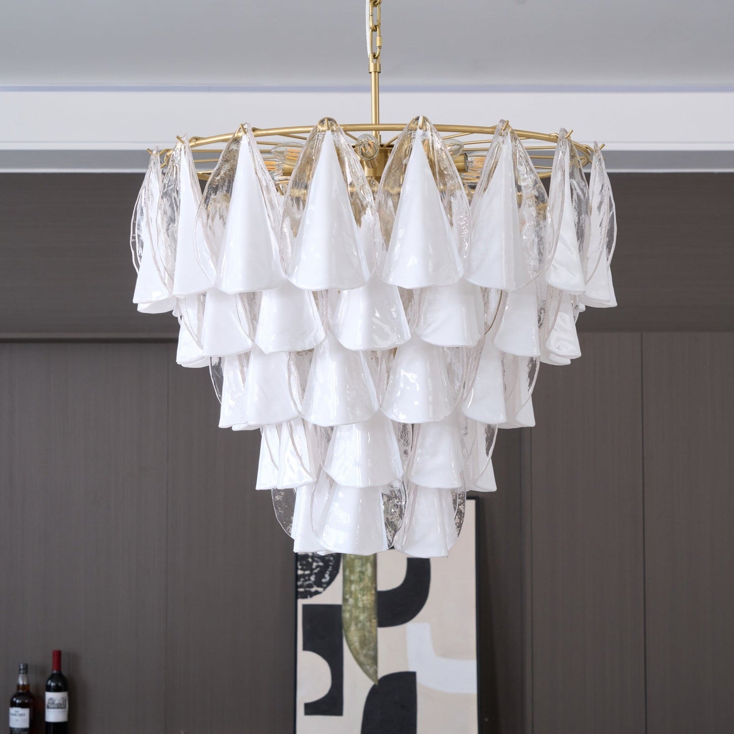 Aurora Petal Glass Chandelier