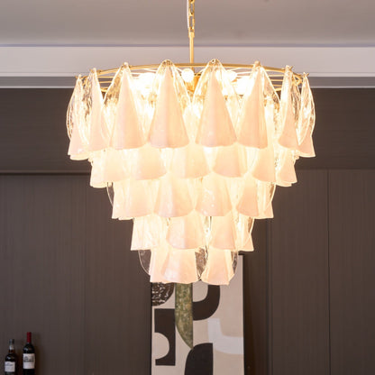 Aurora Petal Glass Chandelier