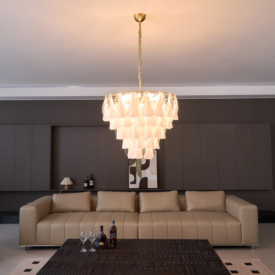 Aurora Petal Glass Chandelier