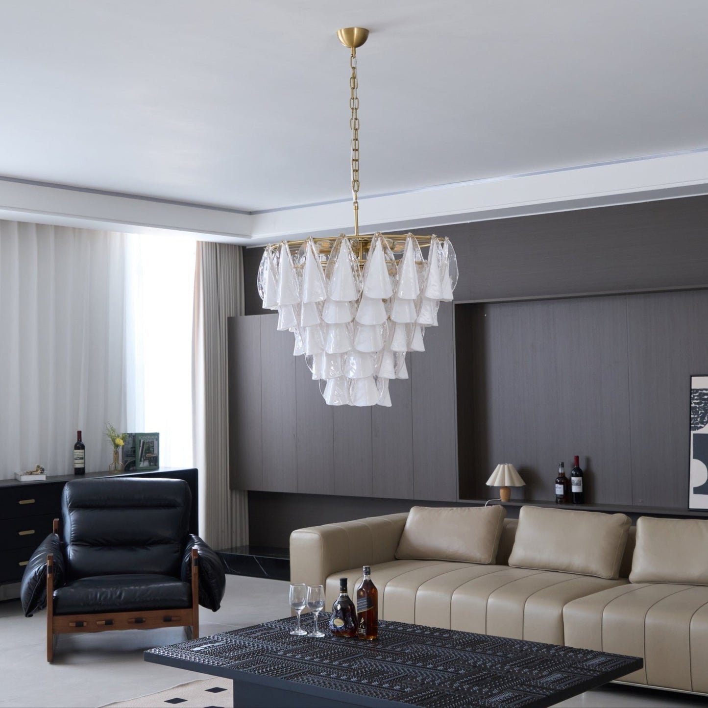 Aurora Petal Glass Chandelier