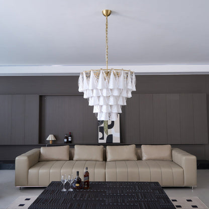 Aurora Petal Glass Chandelier