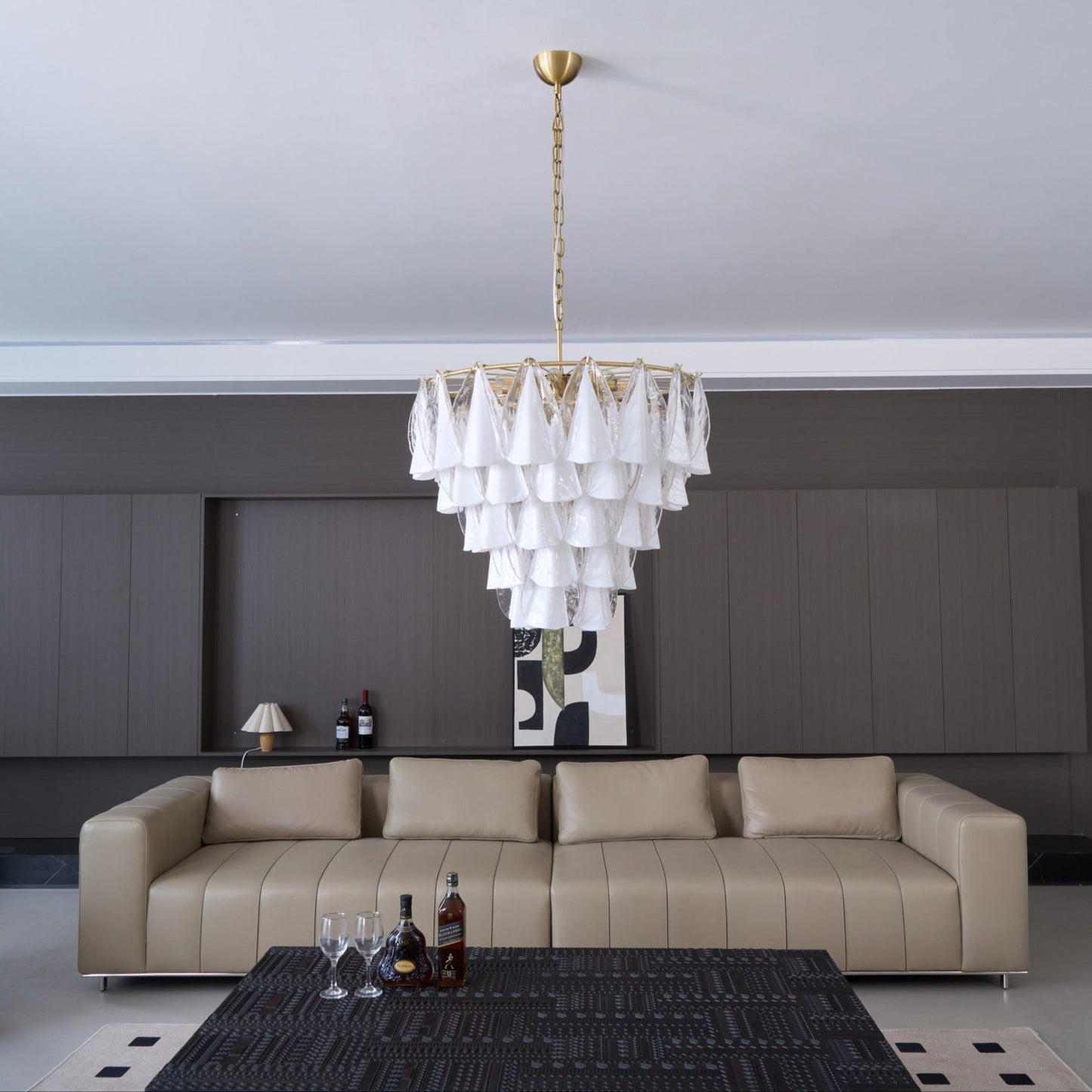 Aurora Petal Glass Chandelier