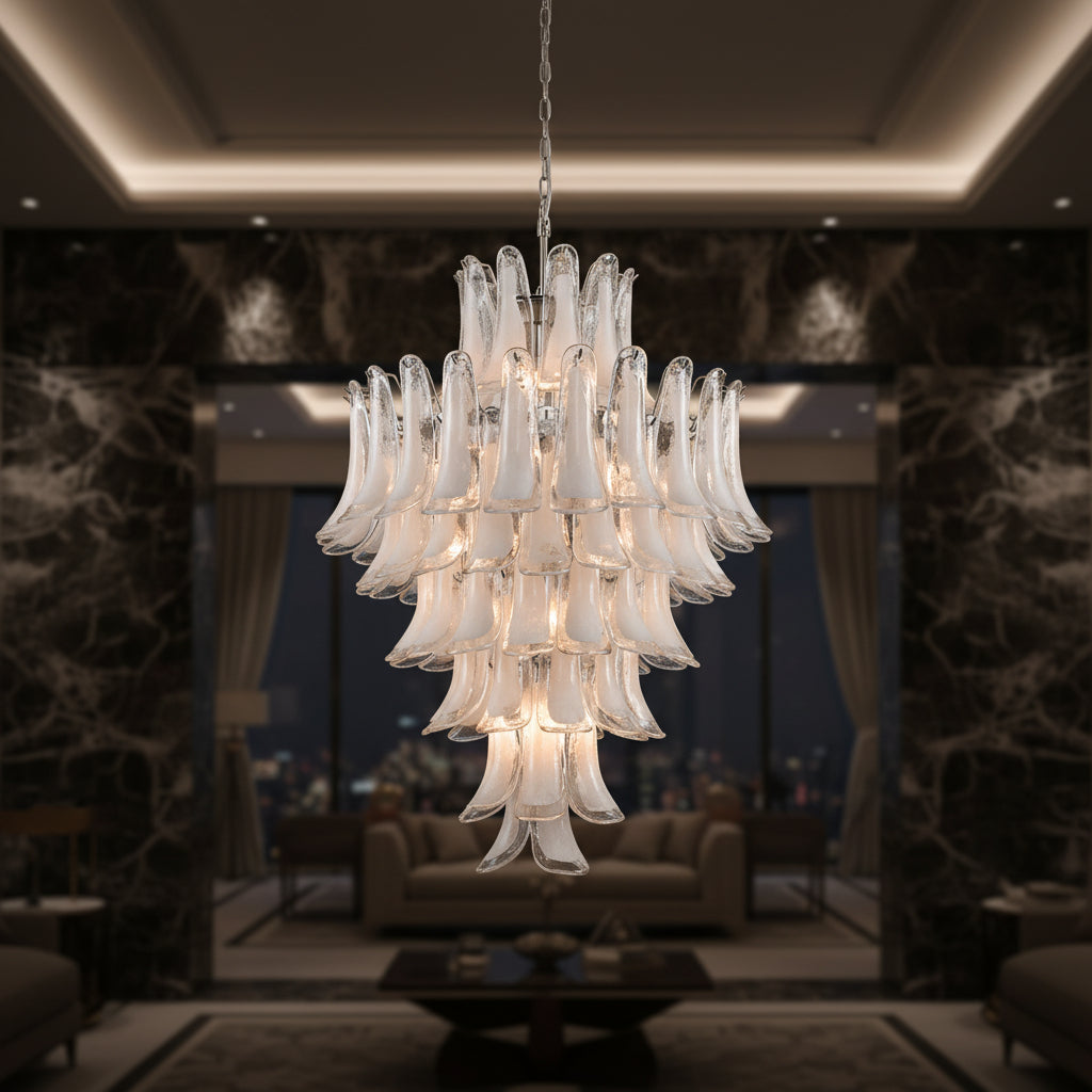 Mazzega Petals Chandelier