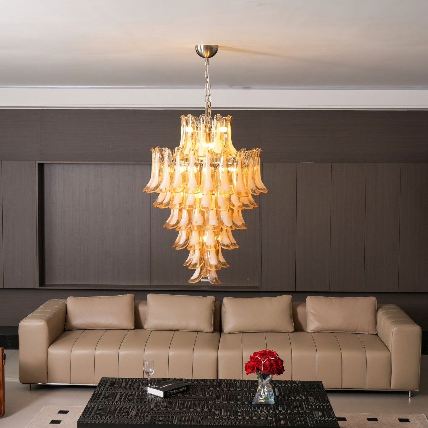 Mazzega Petals Chandelier