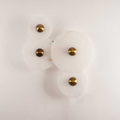 Median Alabaster  Sconce