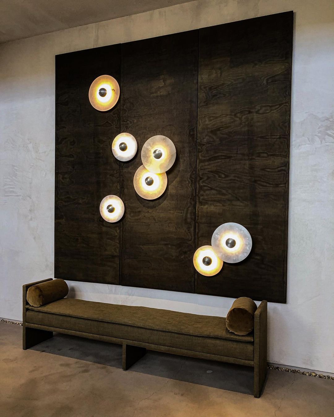 Median Alabaster  Sconce