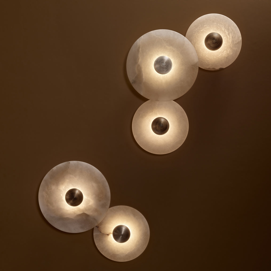 Median Alabaster  Sconce