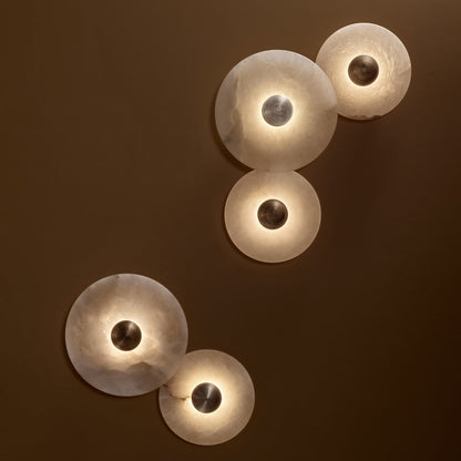 Median Alabaster  Sconce
