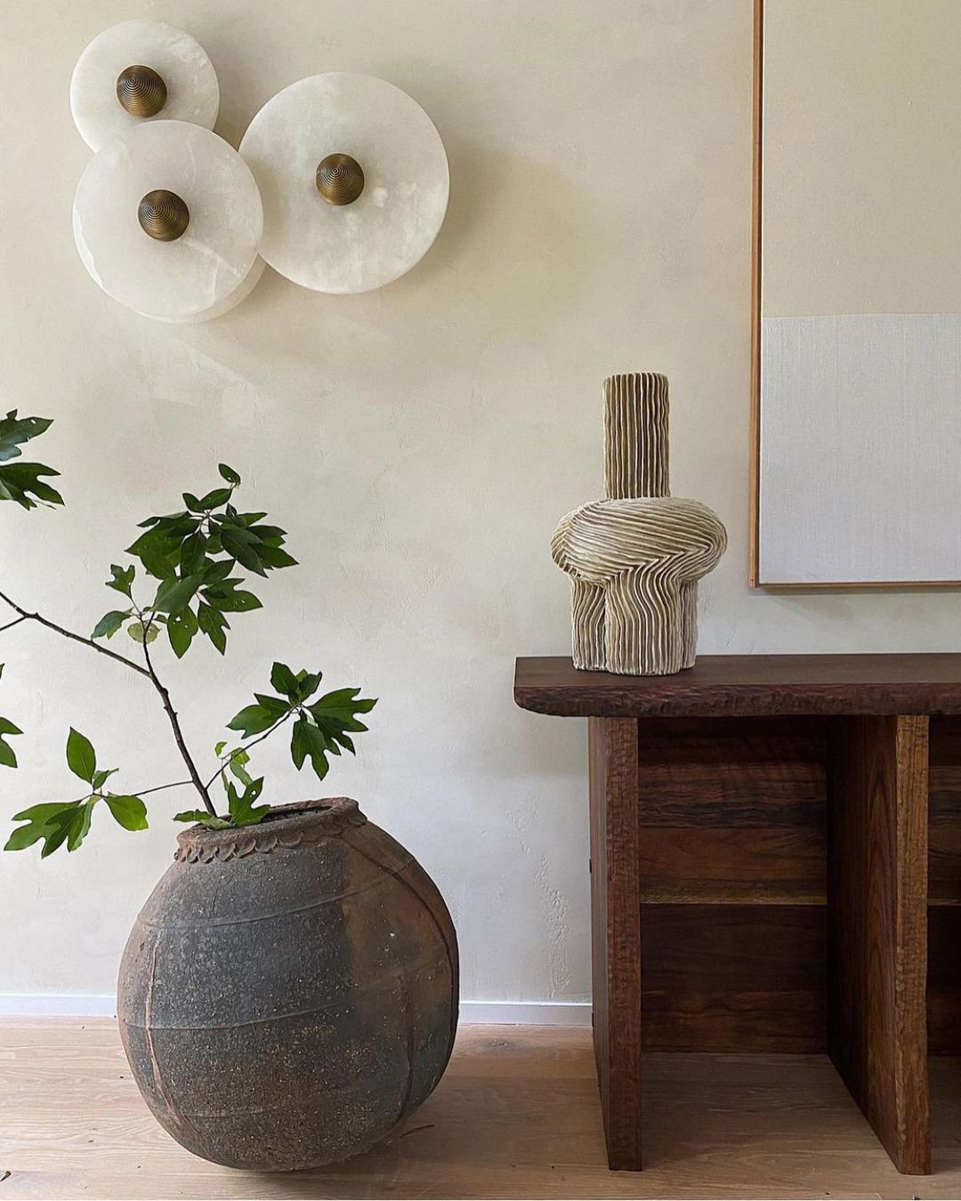 Median Alabaster  Sconce