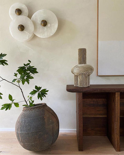 Median Alabaster  Sconce