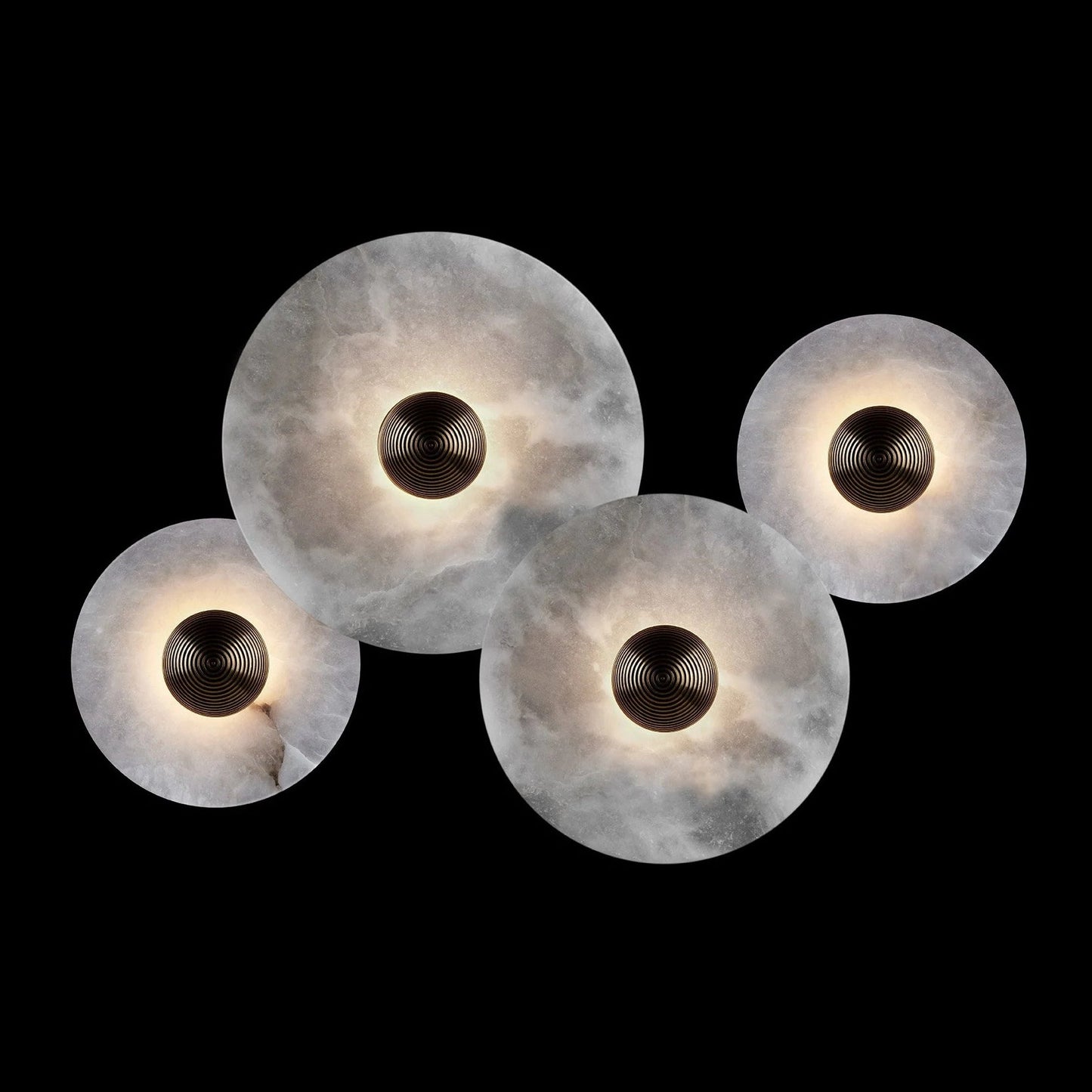 Median Alabaster  Sconce