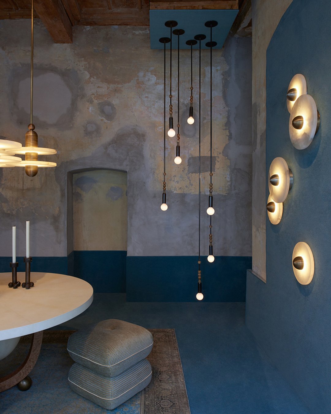 Median Alabaster  Sconce