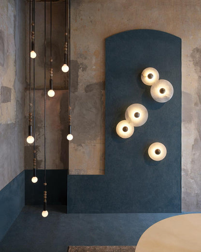Median Alabaster  Sconce