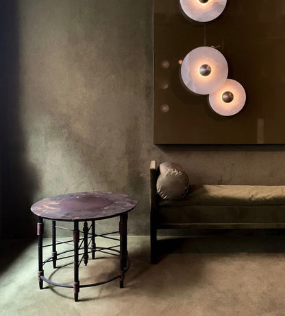 Median Alabaster  Sconce