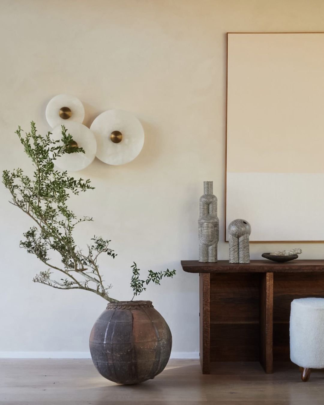 Median Alabaster  Sconce