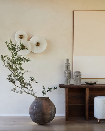 Median Alabaster  Sconce