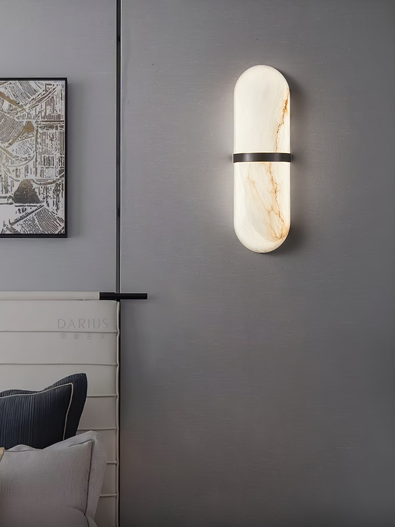 Capsule Alabaster Wall Light