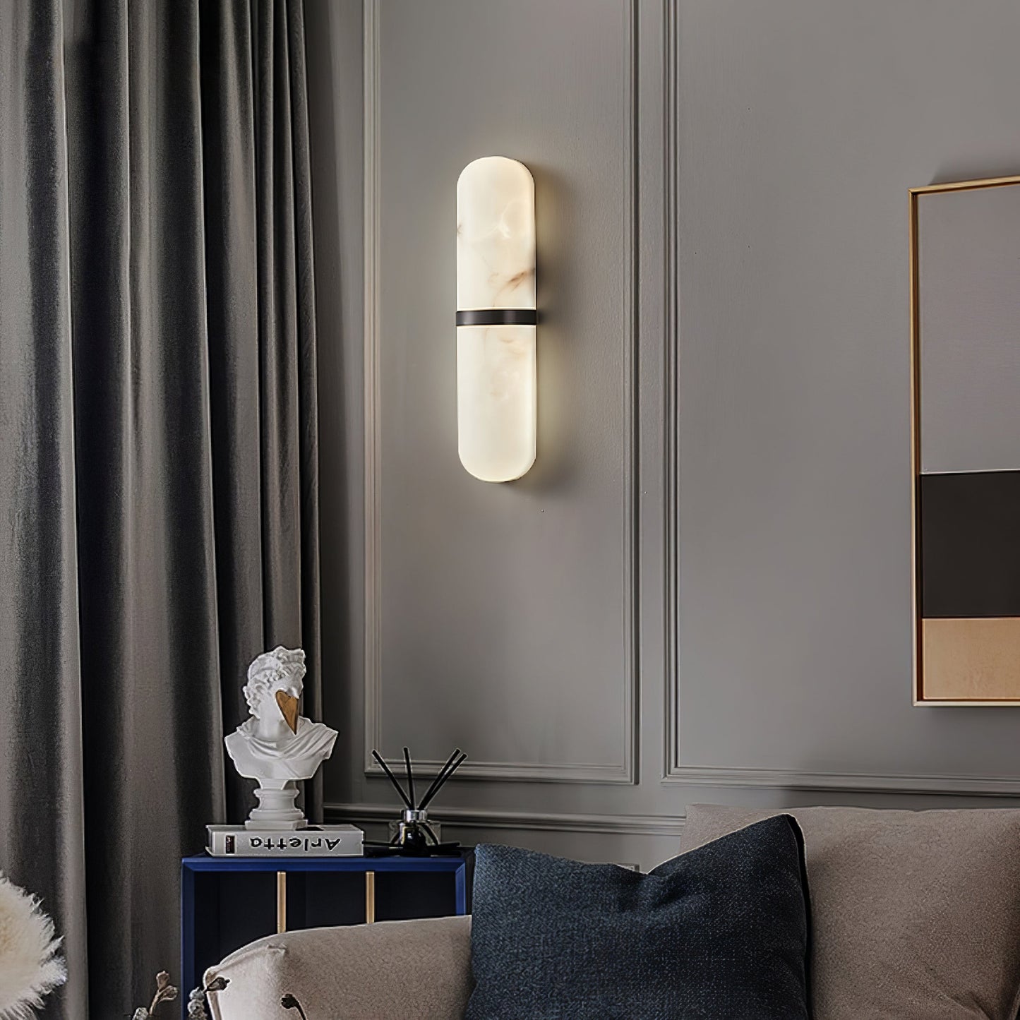 Capsule Alabaster Wall Light