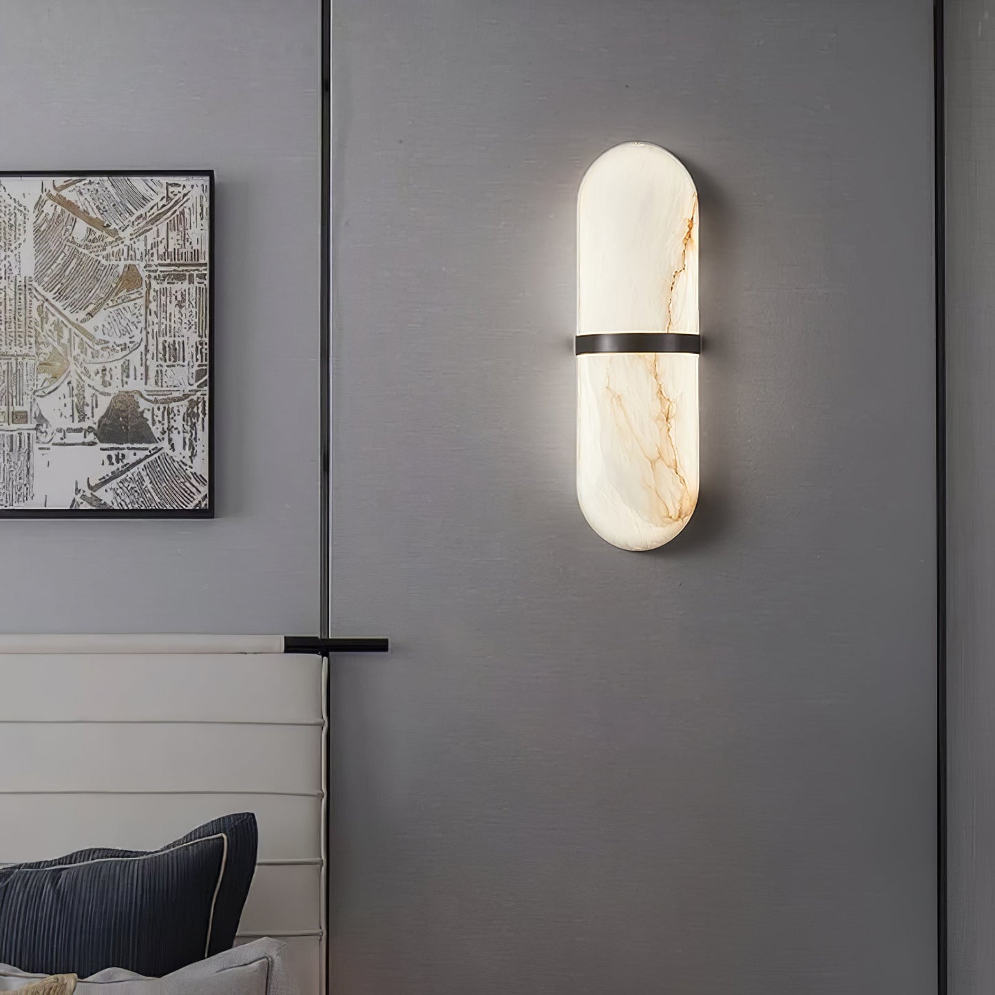 Capsule Alabaster Wall Light