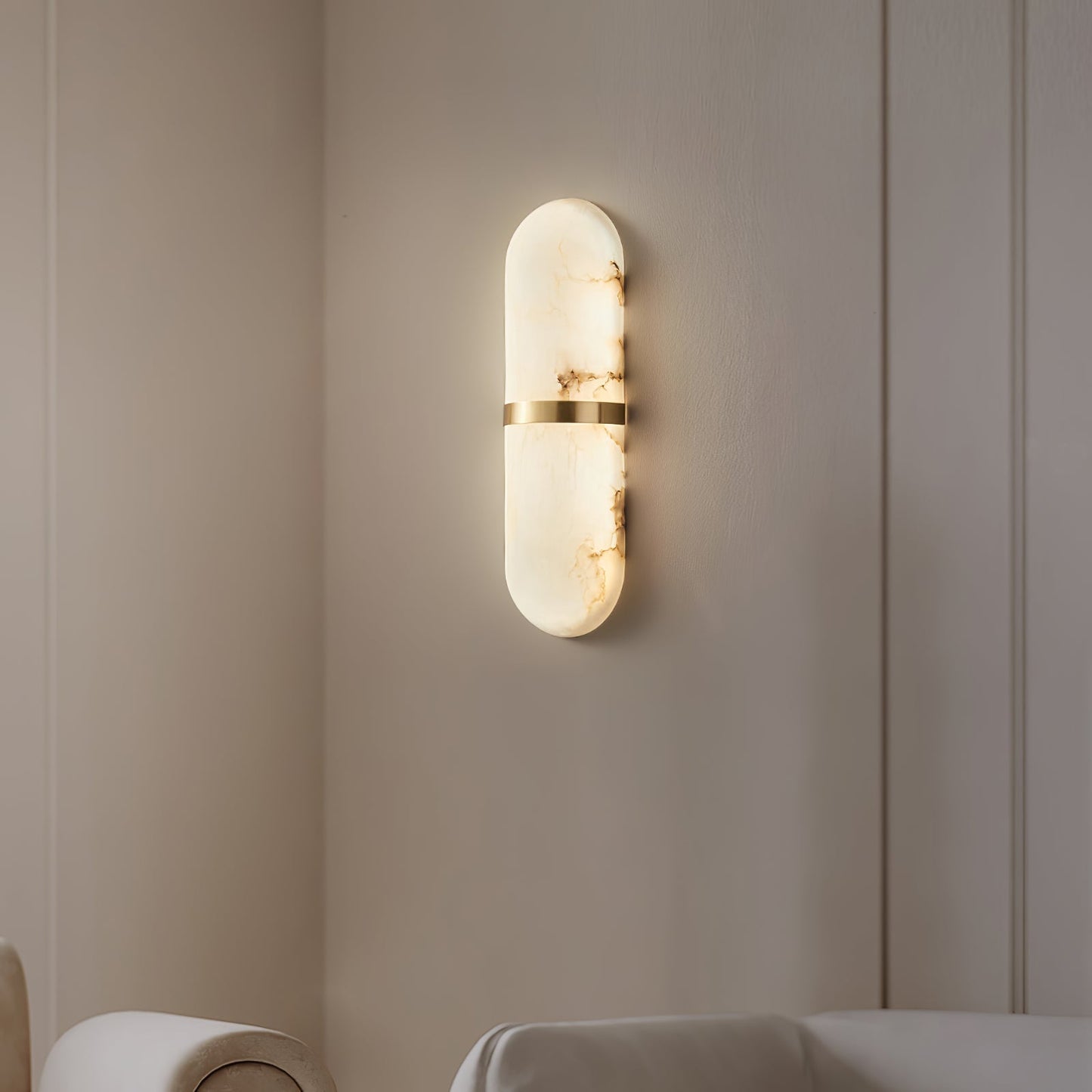 Capsule Alabaster Wall Light