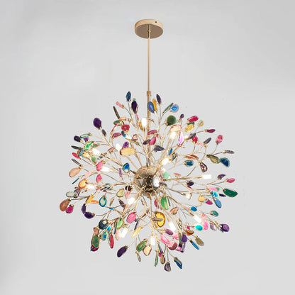 Aurora Agate Bloom Chandelie
