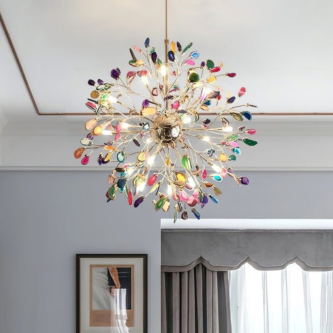 Aurora Agate Bloom Chandelie