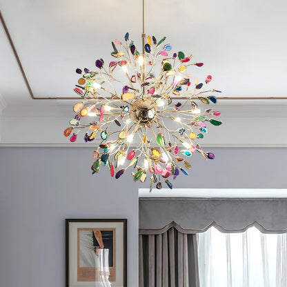 Aurora Agate Bloom Chandelie