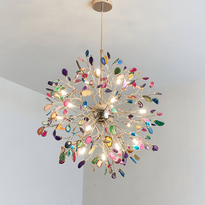 Aurora Agate Bloom Chandelie