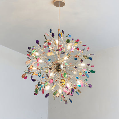 Aurora Agate Bloom Chandelie
