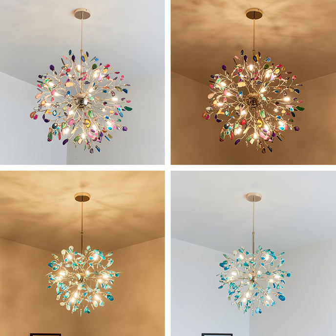 Aurora Agate Bloom Chandelie