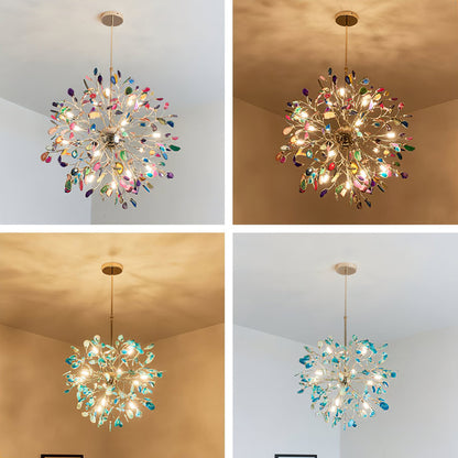 Aurora Agate Bloom Chandelie