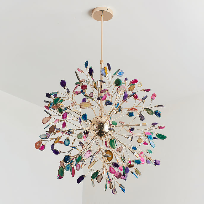 Aurora Agate Bloom Chandelie
