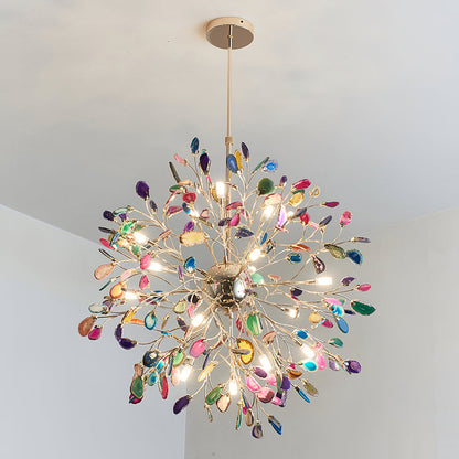 Aurora Agate Bloom Chandelie