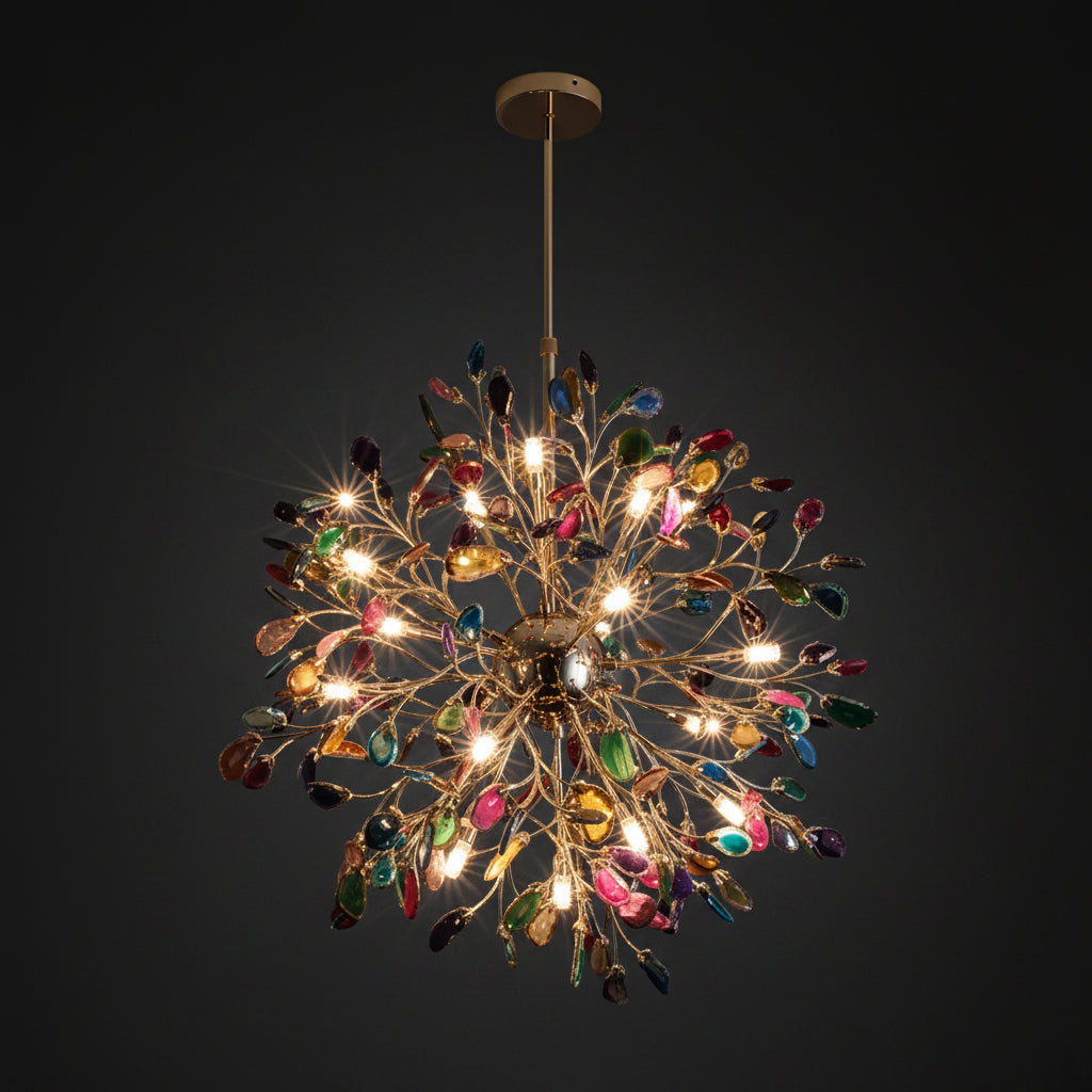Aurora Agate Bloom Chandelie