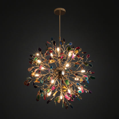 Aurora Agate Bloom Chandelie