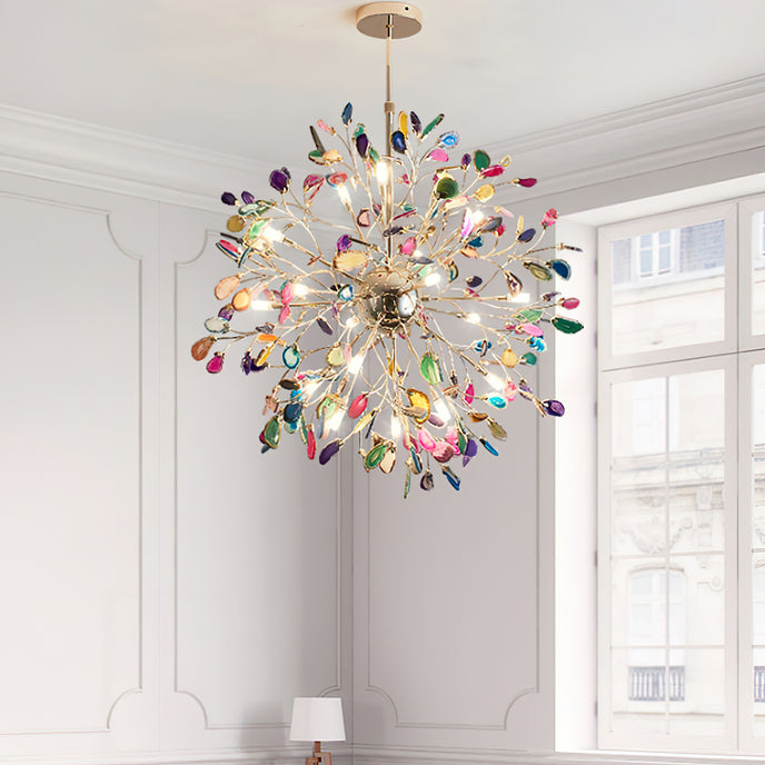 Aurora Agate Bloom Chandelie