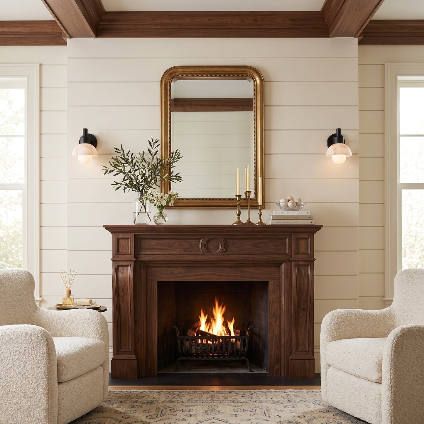 Almora Alabaster Wall Sconce