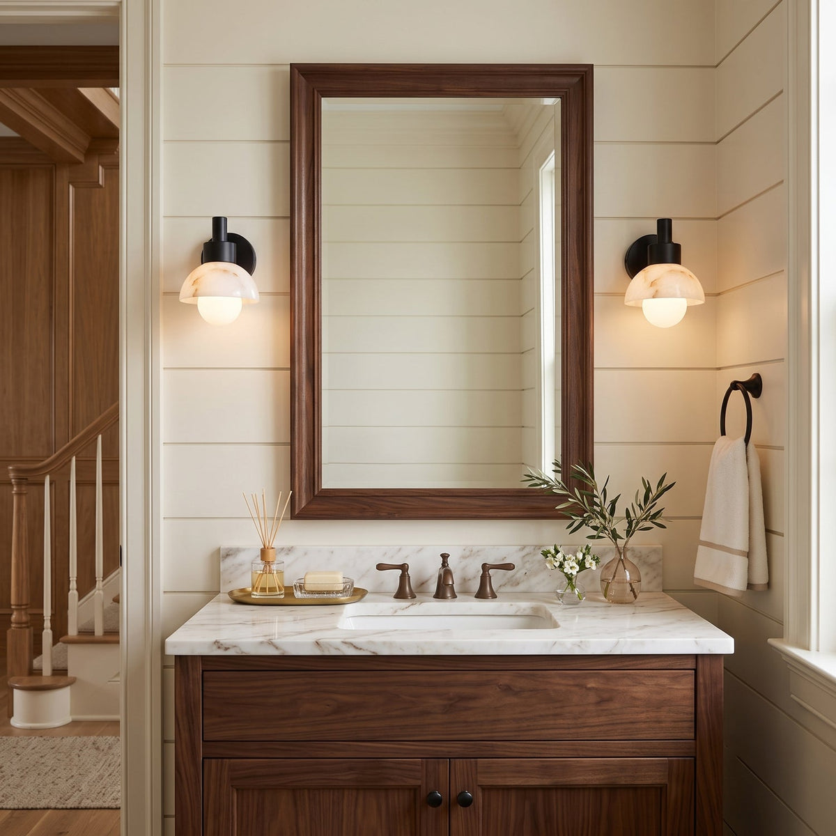 Almora Alabaster Wall Sconce
