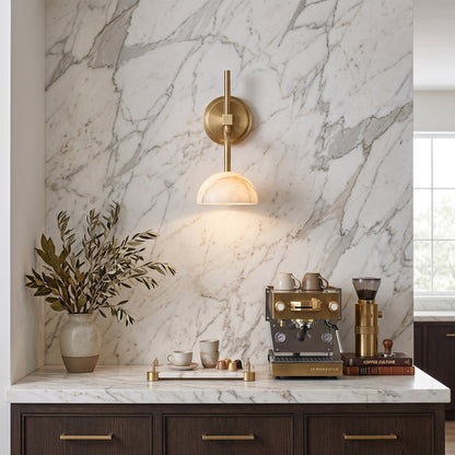 Ardelis Alabaster Wall Sconce