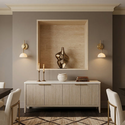 Ardelis Alabaster Wall Sconce