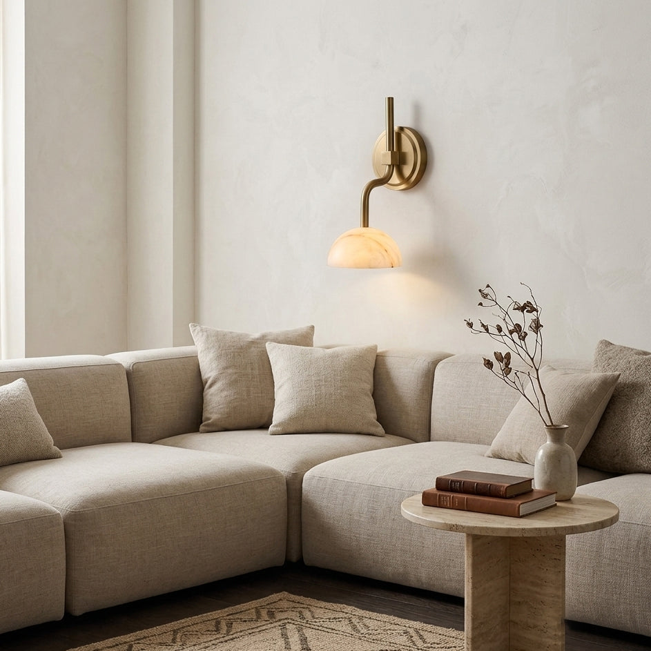 Ardelis Alabaster Wall Sconce